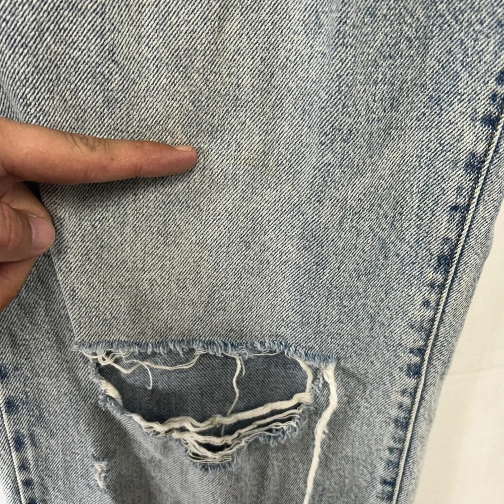 Hidden Jeans Wide Leg Women‎ 29 Light Blue Distressed Raw Hem HD9109D-M